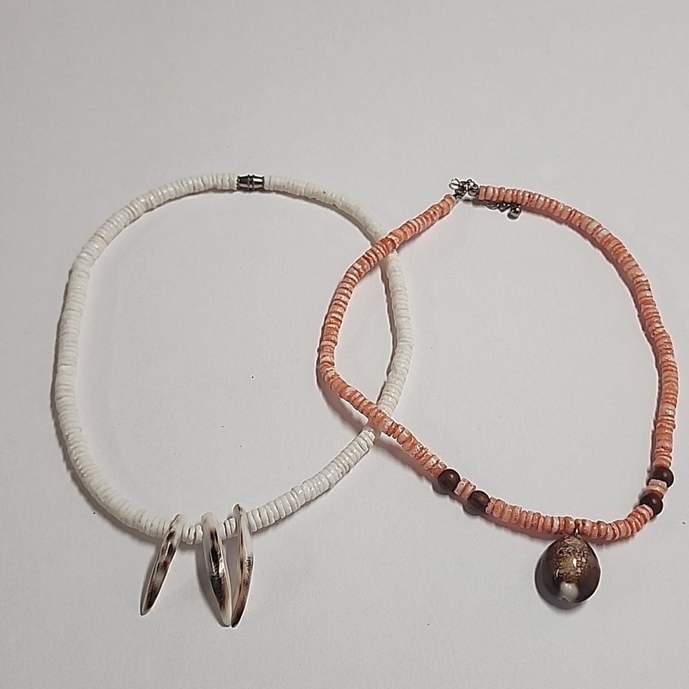 Shell Necklace Bundle of 2